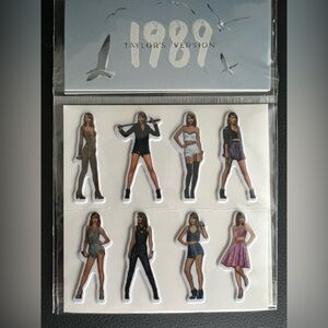 Taylor swift 1989 merch puffy stickers